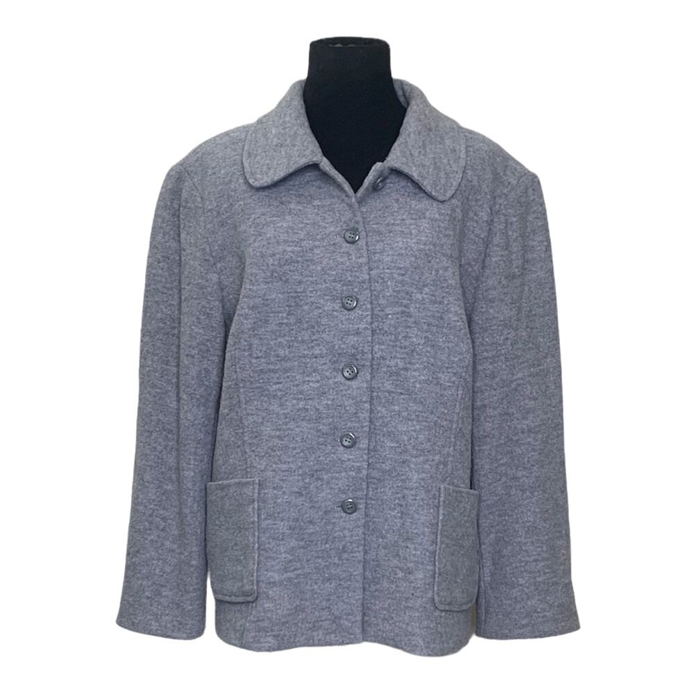 Pendleton Gray Wool Buttoned Jacket Blazer Size Xl - image 1